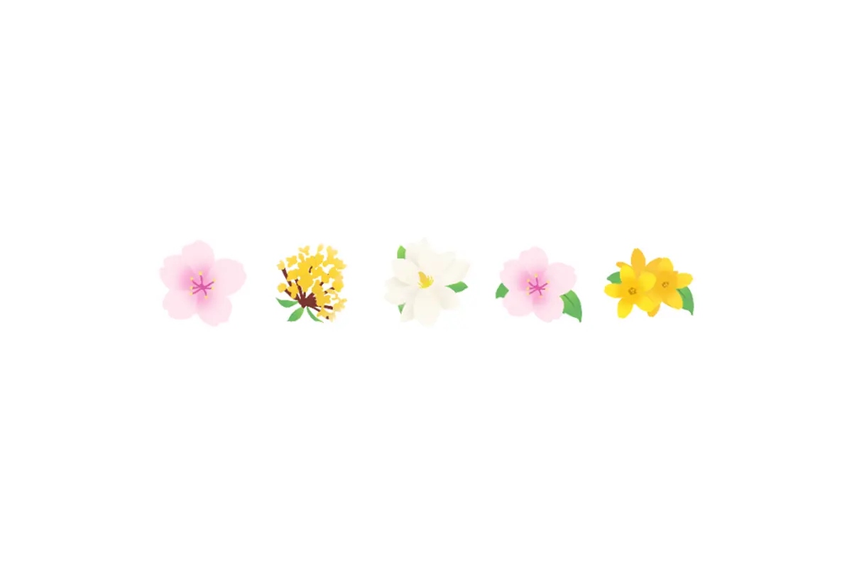봄꽃 하늘 노션 페이지 아이콘 세트